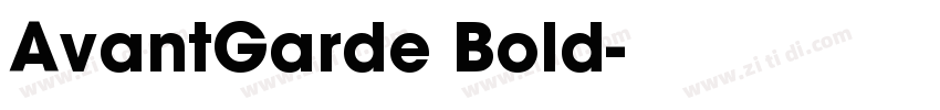 AvantGarde Bold字体转换